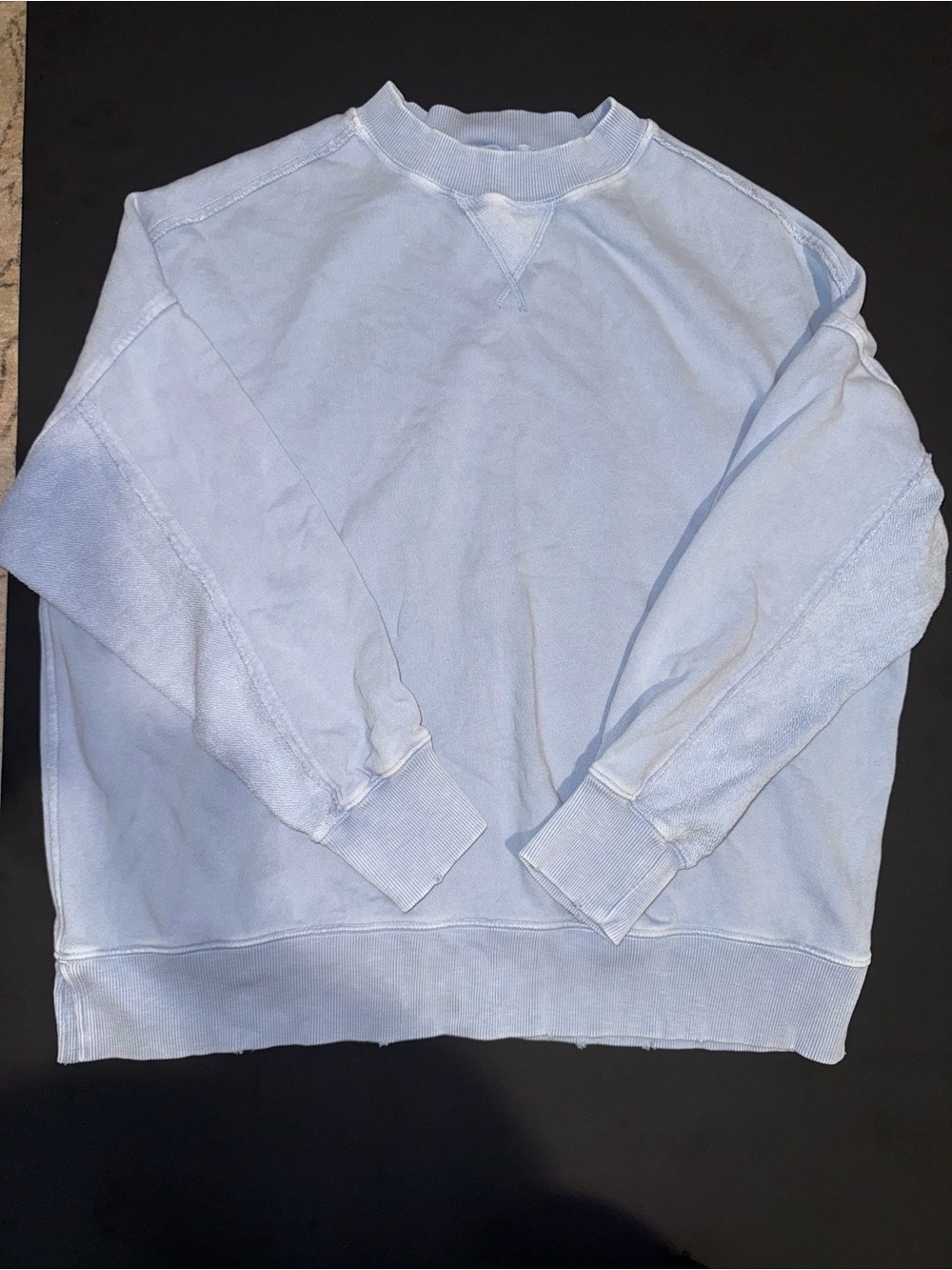 aerie Light Blue Men's Crewneck Sweatshirt